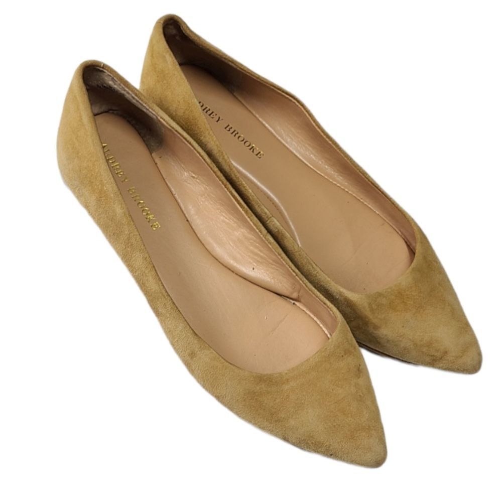 Audrey Brooke Women's Leather Pointed Toe Flats Size 10 - Picture 3 of 7